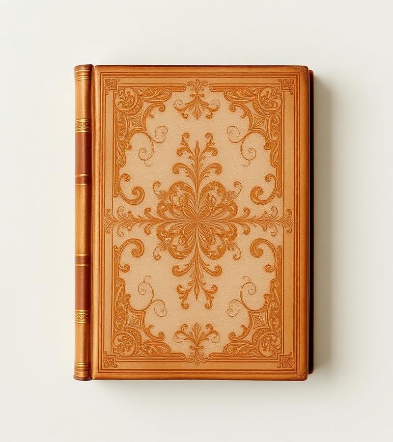 Ornate leather-bound volume